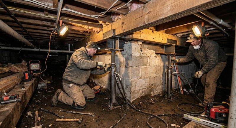 Basement Foundation Repair in Denton County, TX