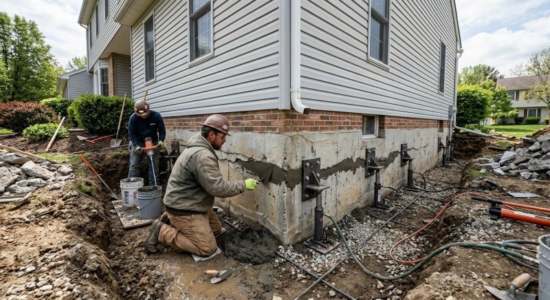 Basement Foundation Repair in Johnson County, TX