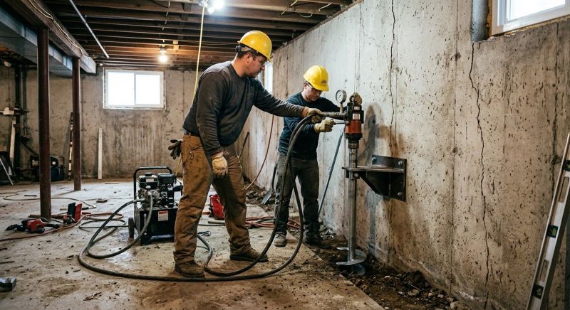 Basement Stabilization in Arlington, TX