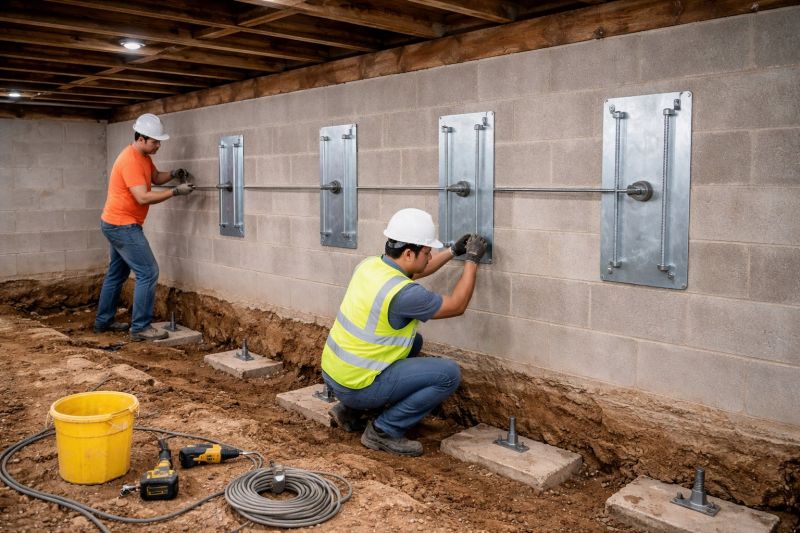 Basement Stabilization in Arlington, TX
