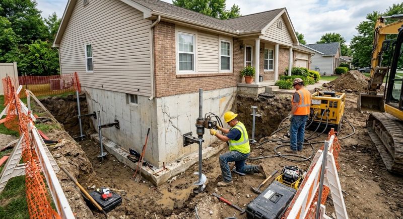 Building Foundation Repair in Johnson County, TX