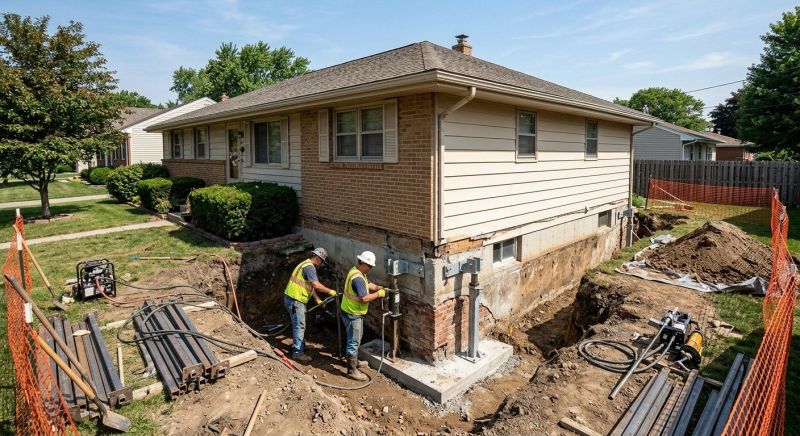 Building Foundation Repair in Lewisville, TX