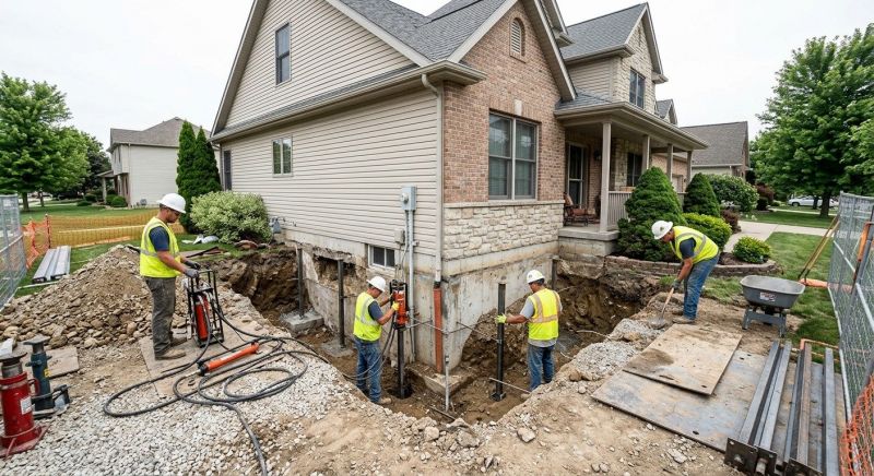 Building Foundation Repair in Midlothian, TX