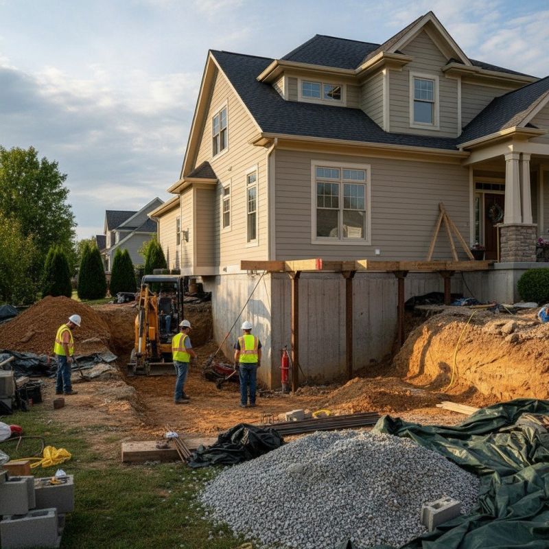 Building Foundation Repair in Roanoke, TX