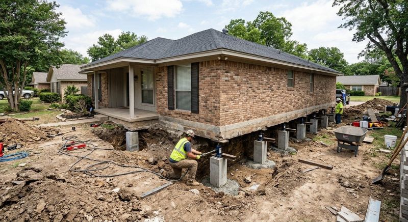 Concrete Foundation Leveling in Johnson County, TX