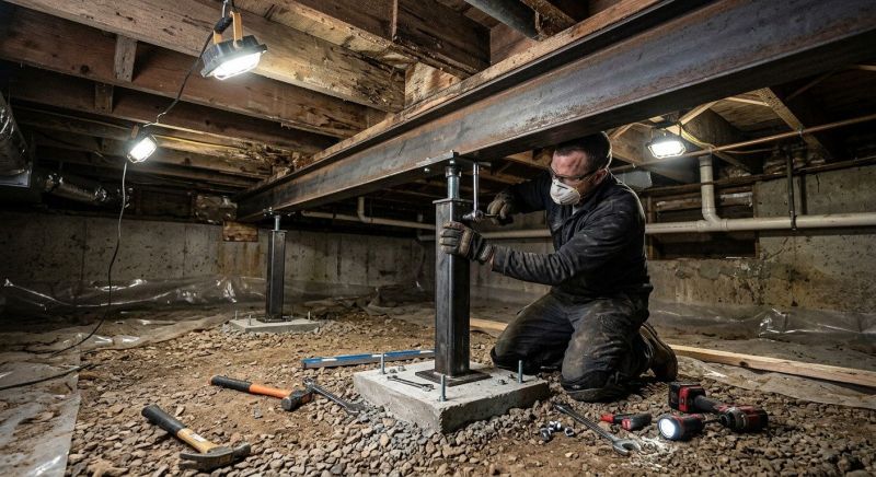 Crawlspace Structural Repair in Arlington, TX