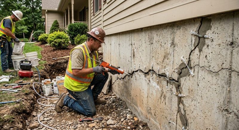 Foundation Crack Sealing in Arlington, TX