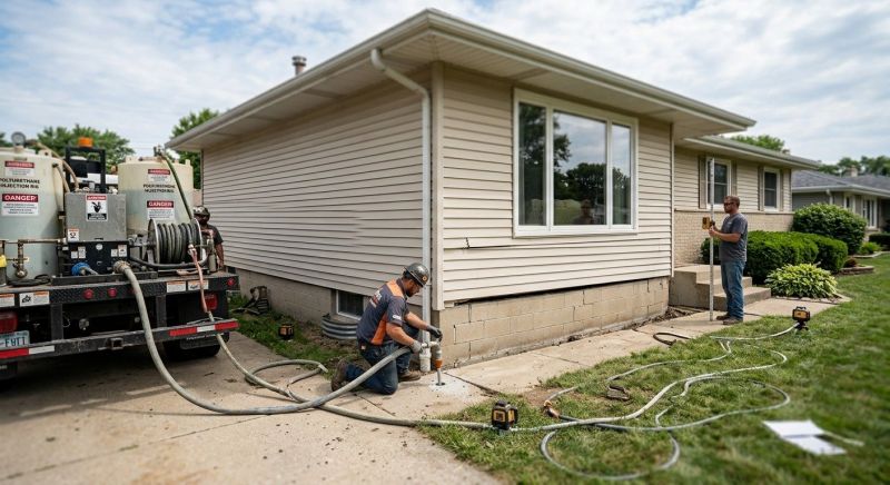 Foundation Lifting in Lewisville, TX