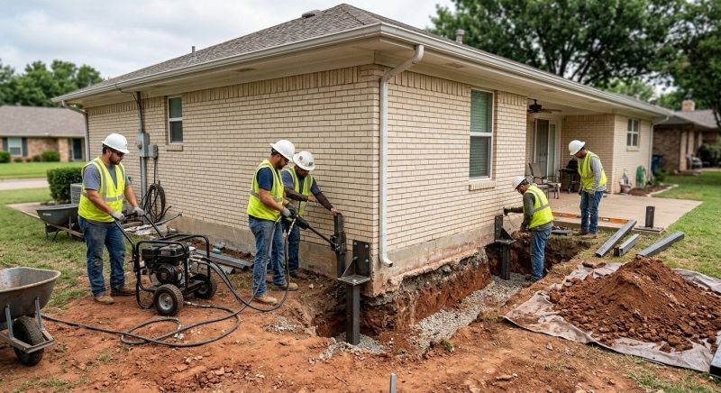 Foundation Stabilizing in Midlothian, TX