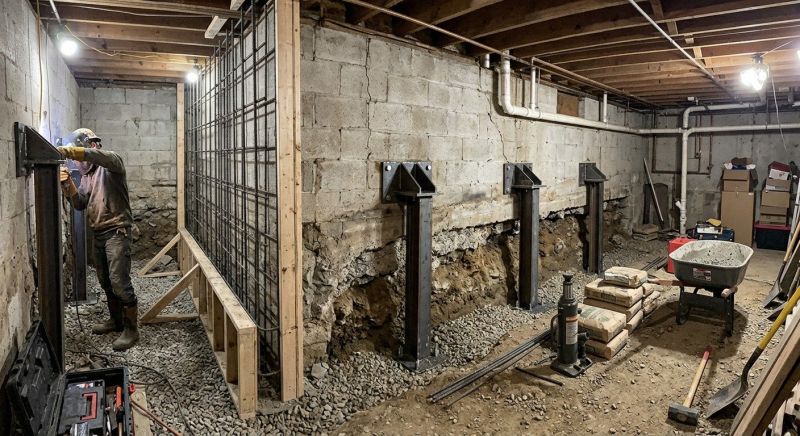 Foundation Stabilizing in Roanoke, TX