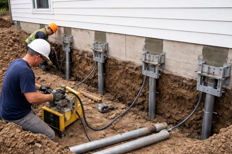 Helical Piers Installation in Arlington, TX