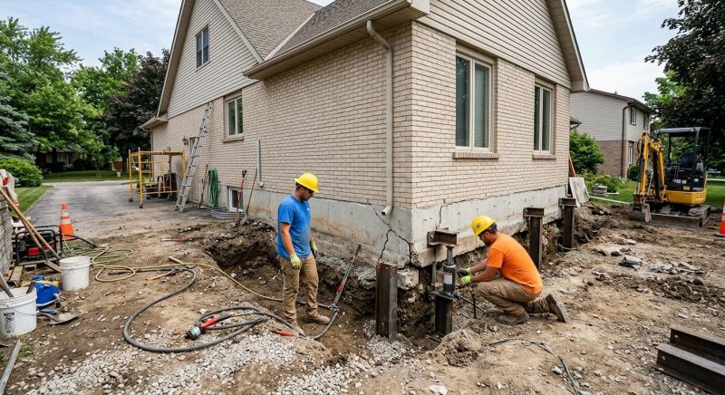 Helical Piers Installation in Arlington, TX