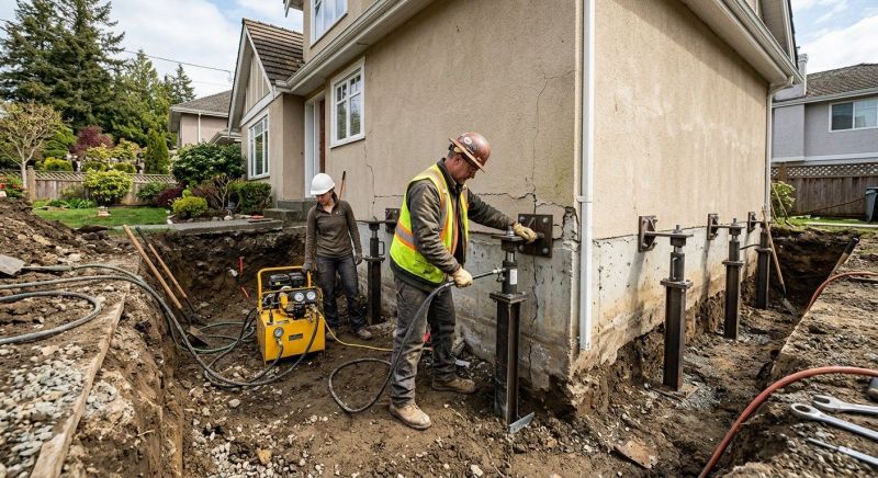 Sinking Foundation Repair in Grand Prairie, TX