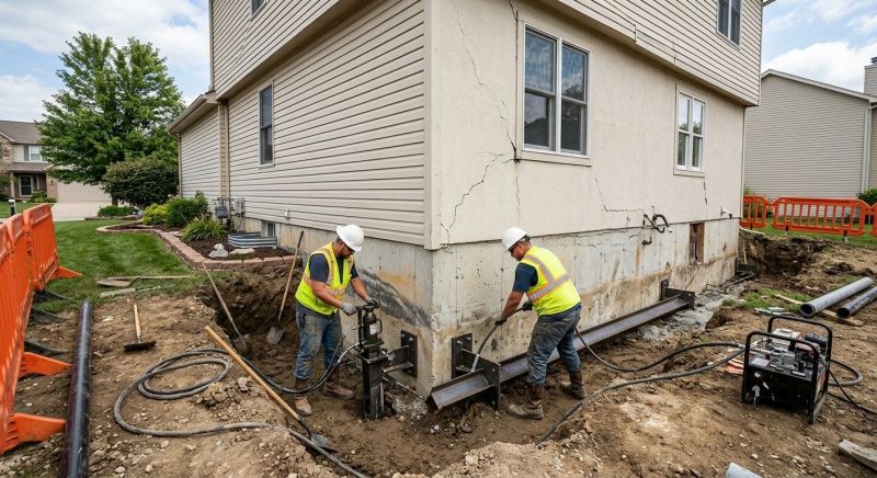 Sinking Foundation Repair in Hurst, TX