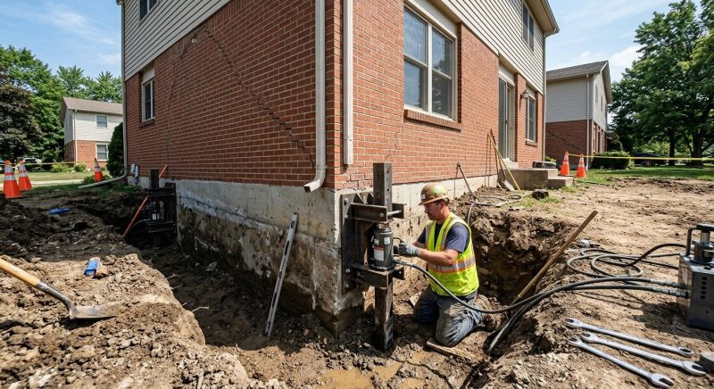 Sinking Foundation Repair in Keller, TX
